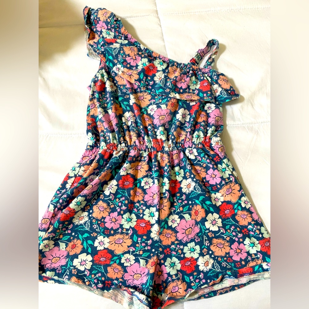Girls floral romper size 12